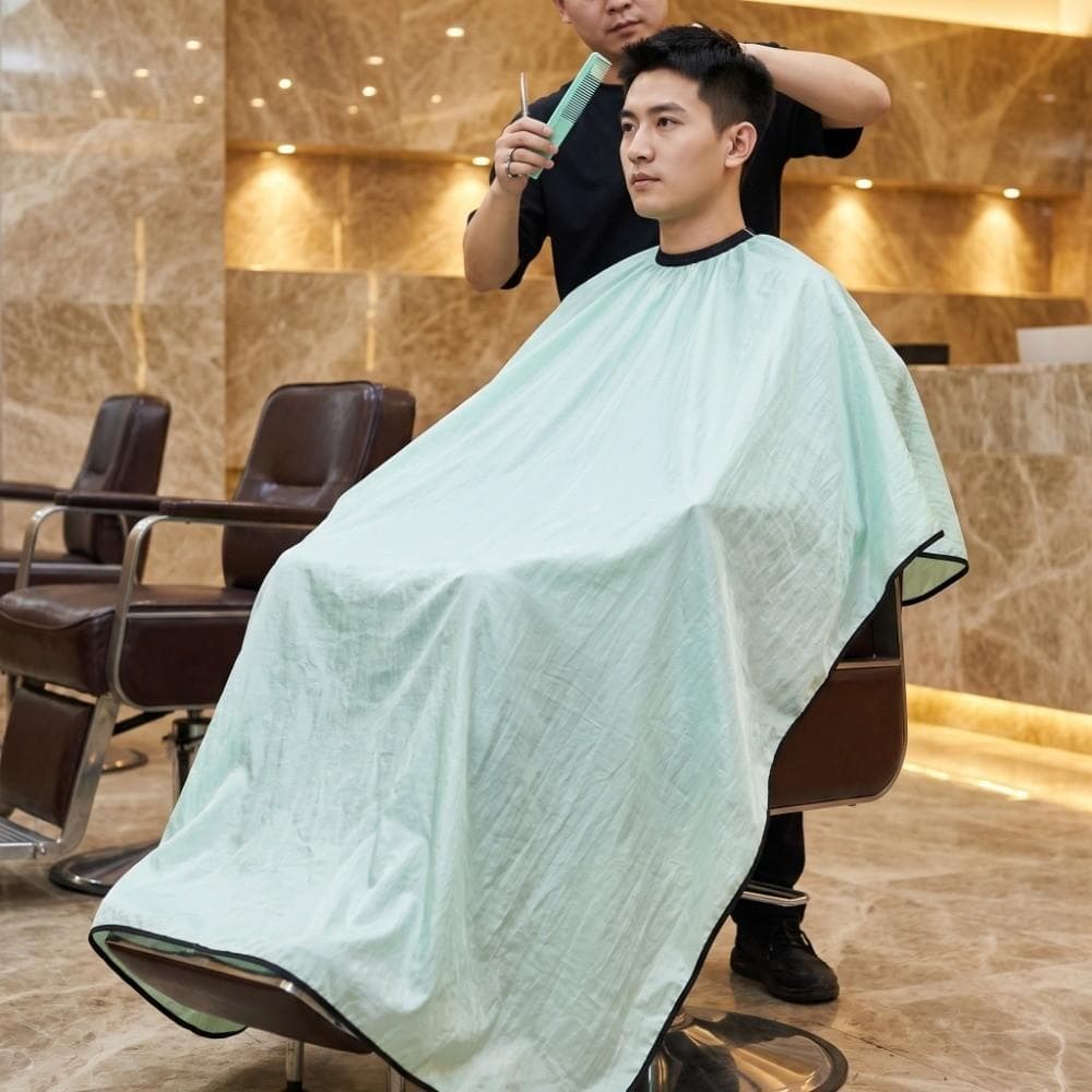 Avental De Cabeleireiro À Prova D'água , Capa Antiestática Extra Grande Para Corte De Cabelo Respirável Vestido