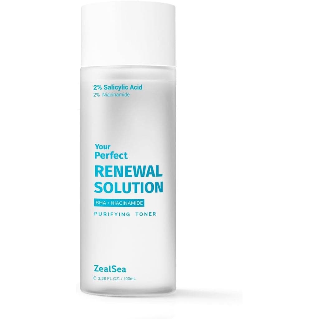 Tônico de Ácido Salicílico ZealSea, Removedor de Cravos, Esfoliante Líquido BHA (CICA, 3.38OZ, Tamanho Viagem), Redutor