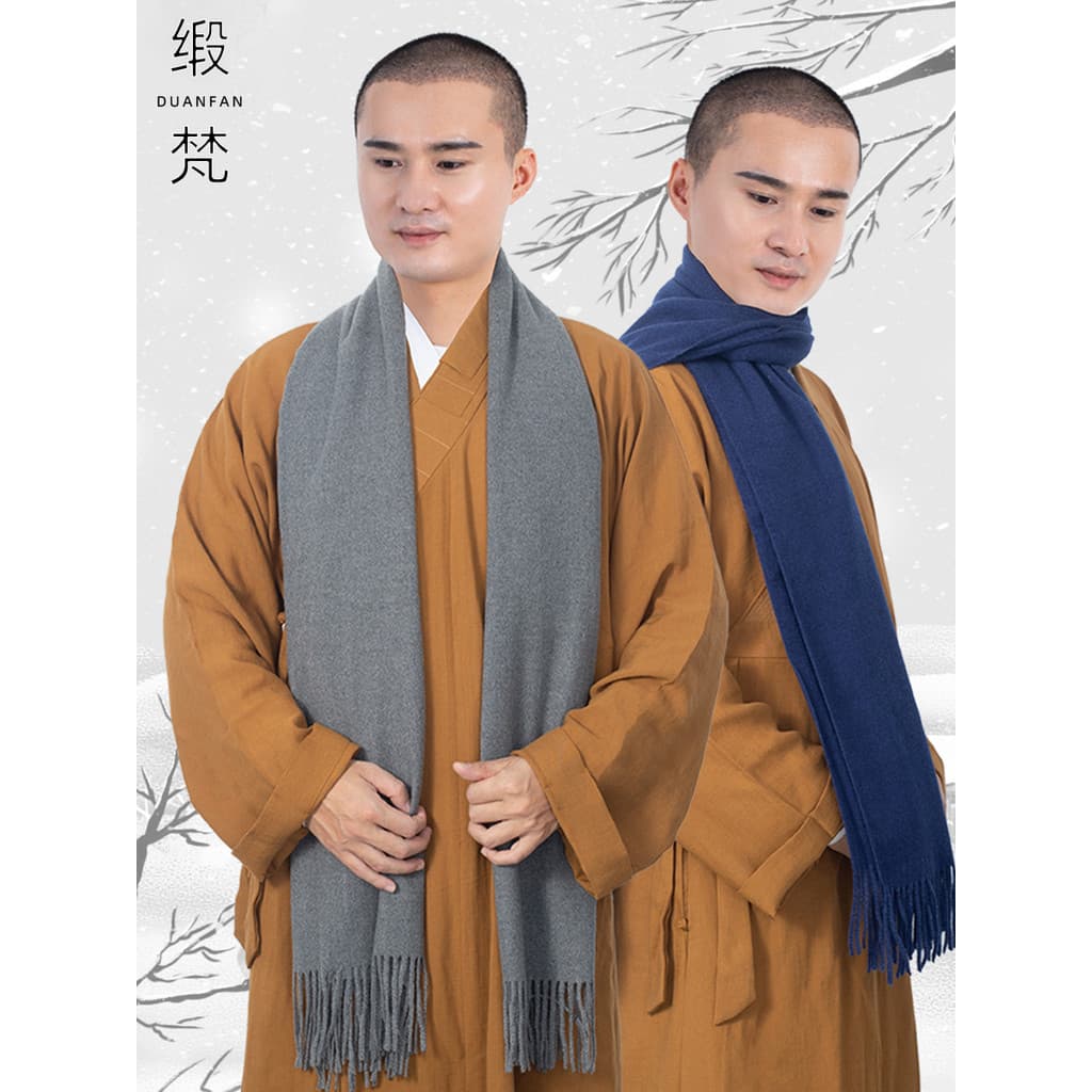 Monge roupas Outing monge cachecol chapéu masculino feminino mesmo estilo cachecol Layman monge cachecol quente outono i
