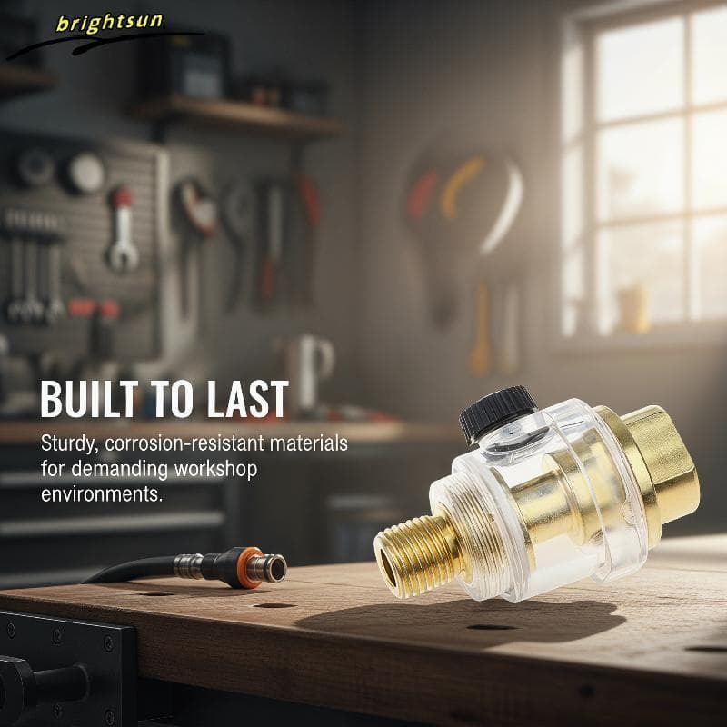 Lubrificador Compacto De Ferramenta De Ar Em Linha NPT De 1/4 " Mini Durável Para Prensas Pneumáticas