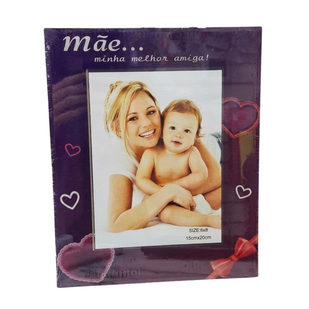 Porta-Retrato Afetivo para Fotos 10x15 cm Tema Mãe