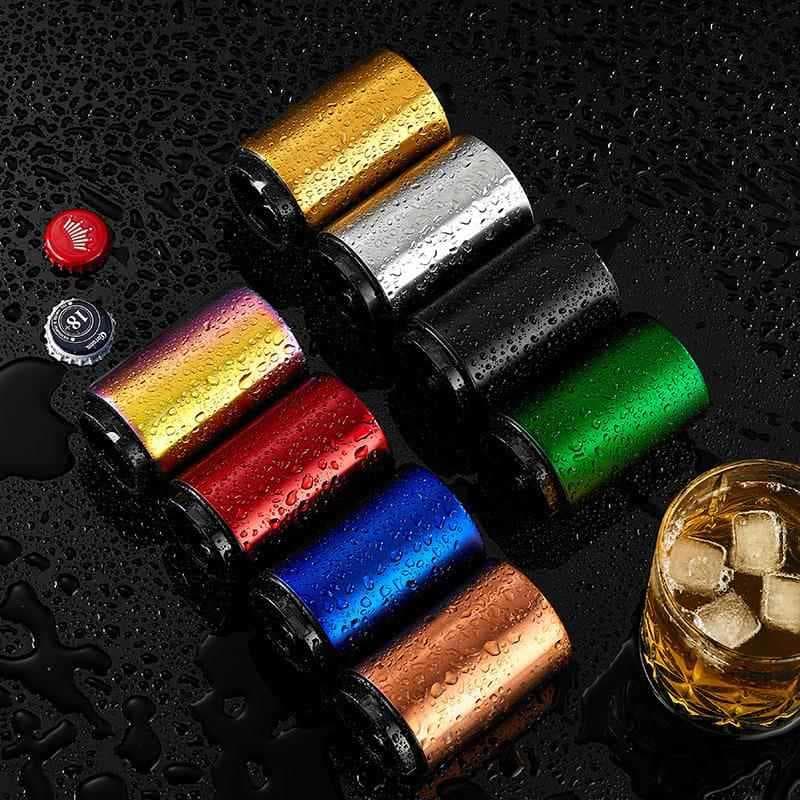 Saca-rolhas de cerveja automático transfronteiriço, barra de aço inoxidável, sem marcação, saca-rolhas, logotipo a Laser