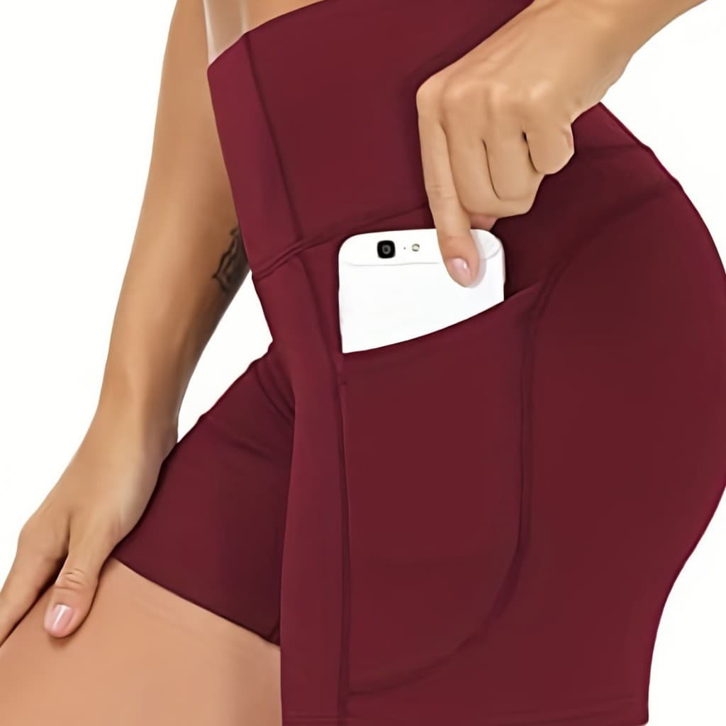 Calças de ioga, leggings de cintura alta que modelam o corpo, shorts de fitness