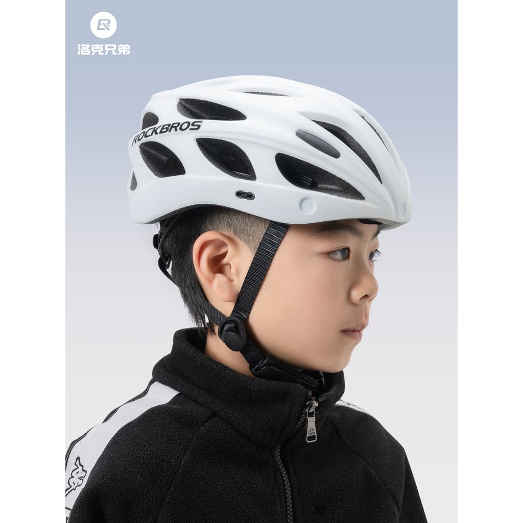 Rock Brothers Capacete de bicicleta infantil Adolescente Ciclismo Capacete Óculos Homens Mulheres Estrada Mountain Bike