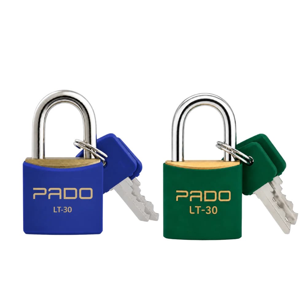 Kit 2 Cadeados de Latão de 30mm LT30 Azul + Verde Pado