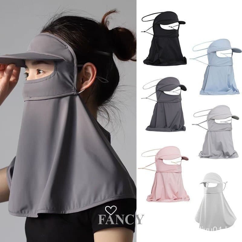 Máscara facial completa com proteção UV, máscara facial completa para proteção solar ao ar livre, adequada para caminhad