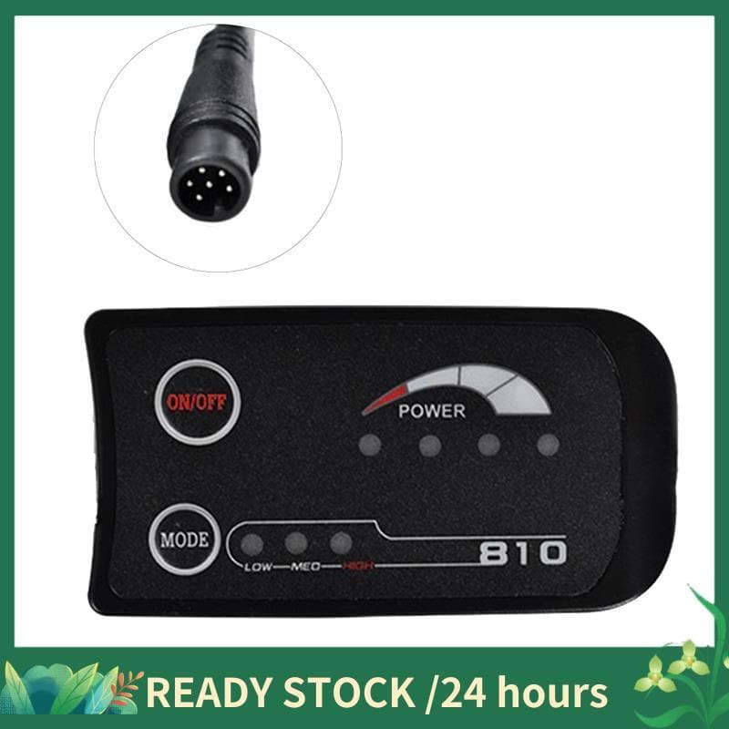 6PIN S810 E-Bike Medidor Display LED 36V UART Para Bicicleta Elétrica De Peças Reposição Acessórios