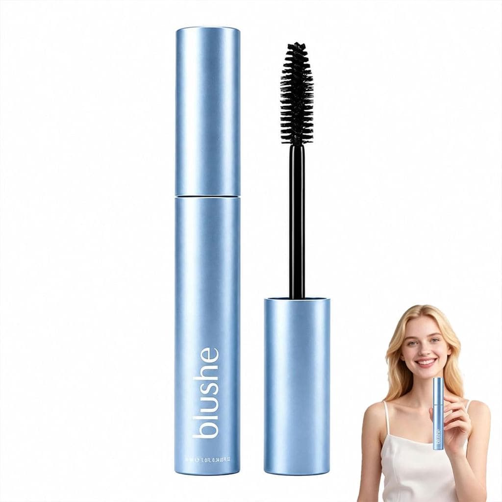 Máscara Blush Growth Serum, 2026 nova máscara 2 em 1 com blush e máscara coreana, sérum para crescimento de cílios que t