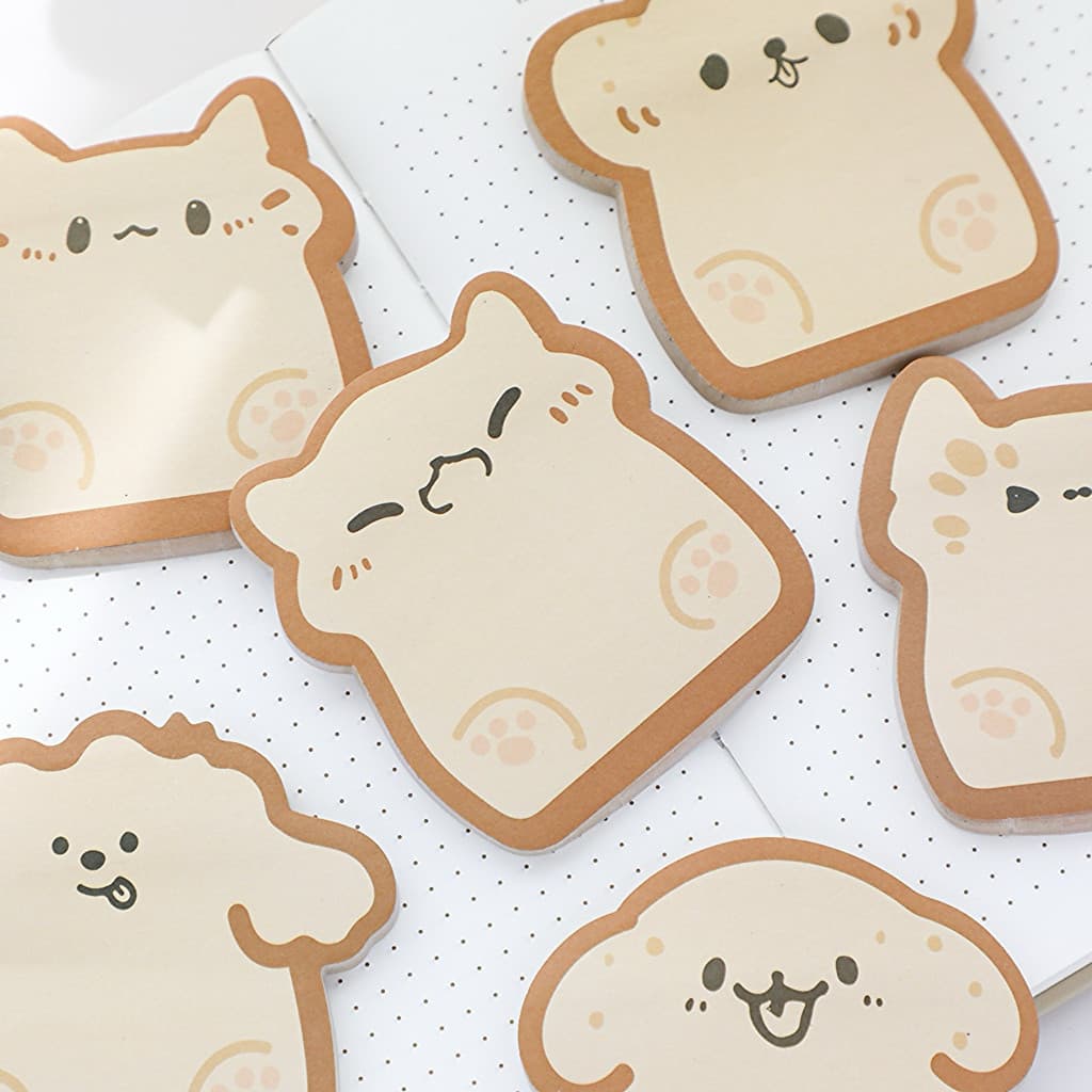 Ki estilo coreano torrada gatinho notas pegajosas bonito dos desenhos animados menina forte tira pegajosa n vezes adesiv
