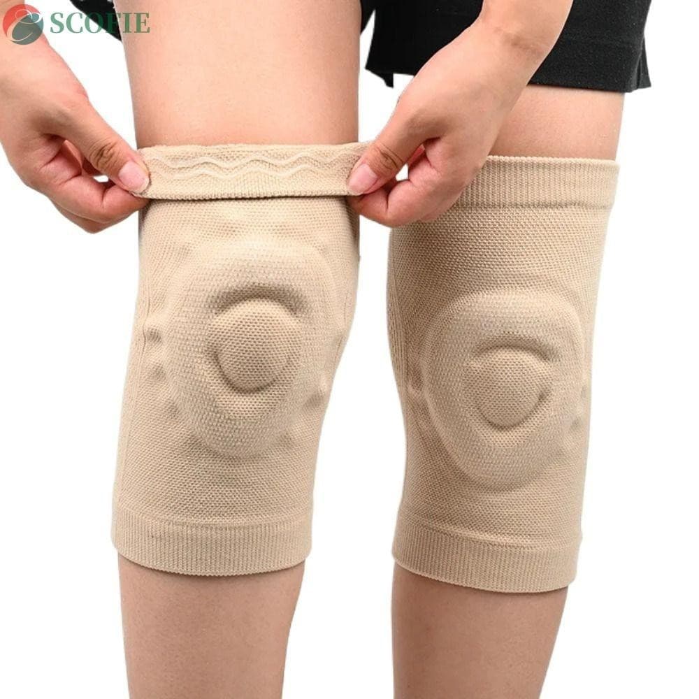 Joelheiras Esportivas de Silicone Ultrafinas, Respiráveis e Elásticas, Adequadas para Yoga e Fitness