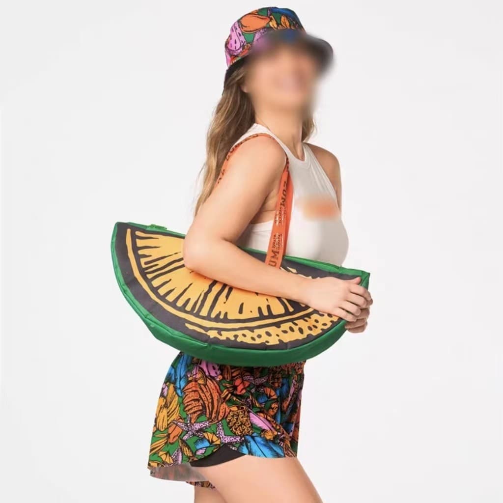 ZW genuíno saco de armazenamento de dança de um ombro roupas toalha bolsa esportes à prova dwaterproof água bolso de fru