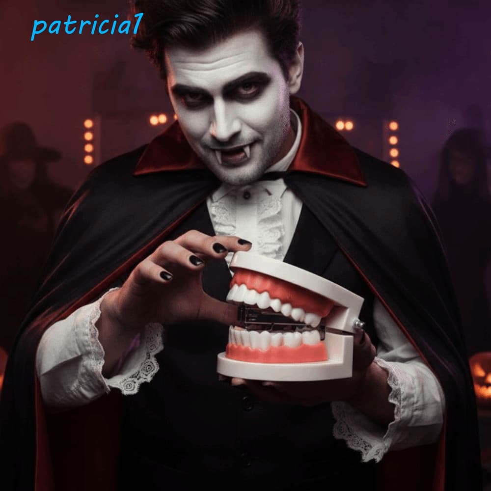 PATRICIA1 Grampeador Modelo De Dentadura , Mini Adereços Portáteis De Brincadeira De Halloween , Novidade Decoração De M
