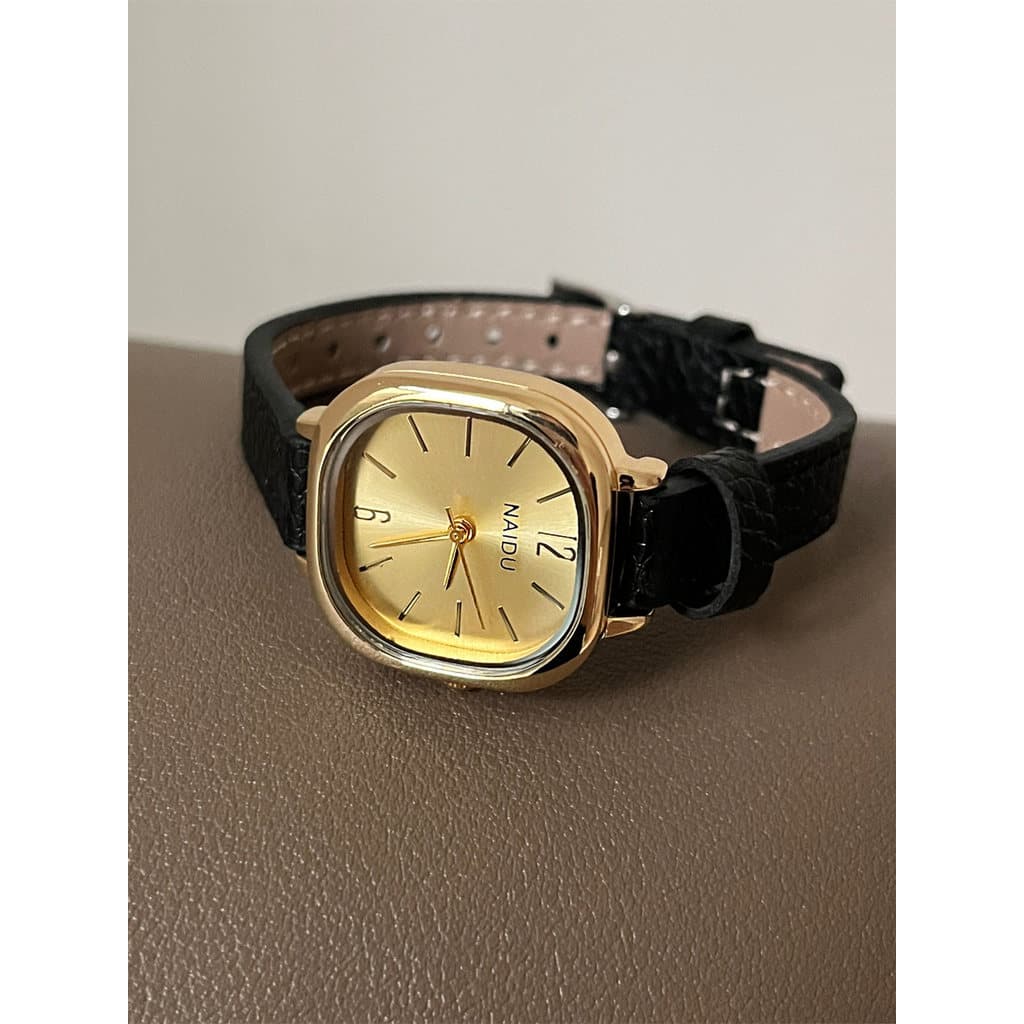 relogio feminino luxo relogio feminino pequeno Pequeno cubo açúcar ouro relógio feminino luz luxo nicho high-End sentime