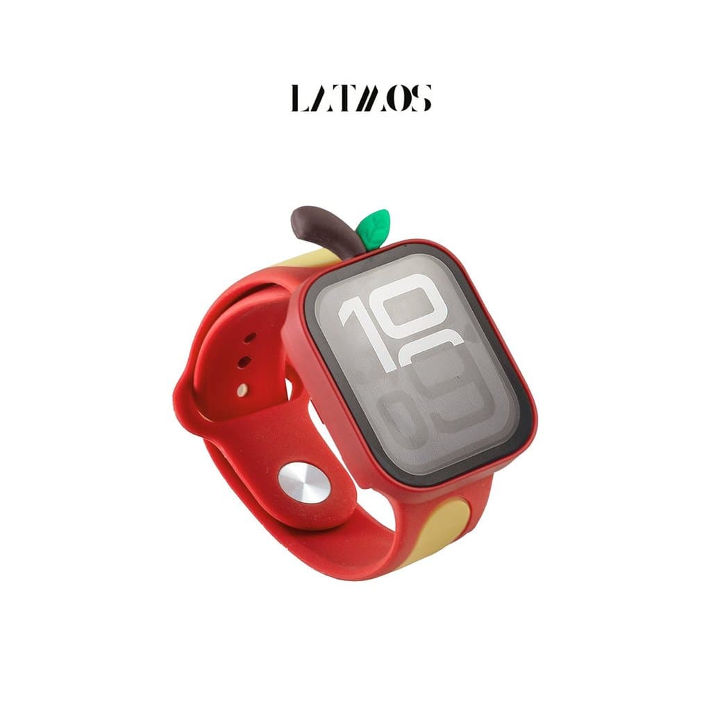 Novo formato de maçã fofo adequado para pulseira de applewatch capa protetora cor de maçã vermelha combinando fofa Casua