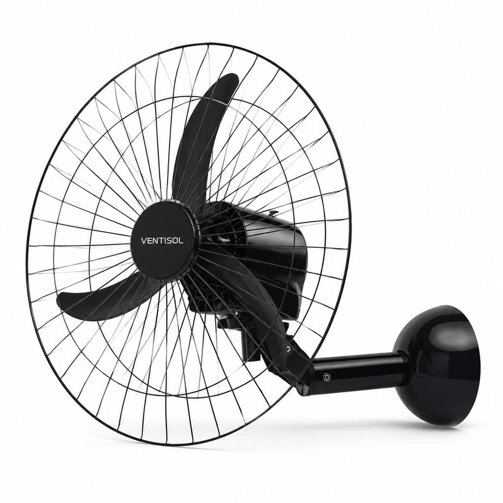 Ventilador de Parede Ventisol Premium 60cm 3 Pás Preto