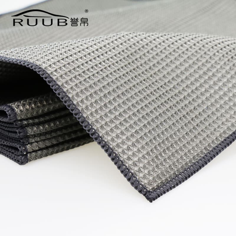 Toalha especial para lavagem de carro, absorve água, tamanho grande, vidro de limpeza de carro, microfibra, Waffle, abac