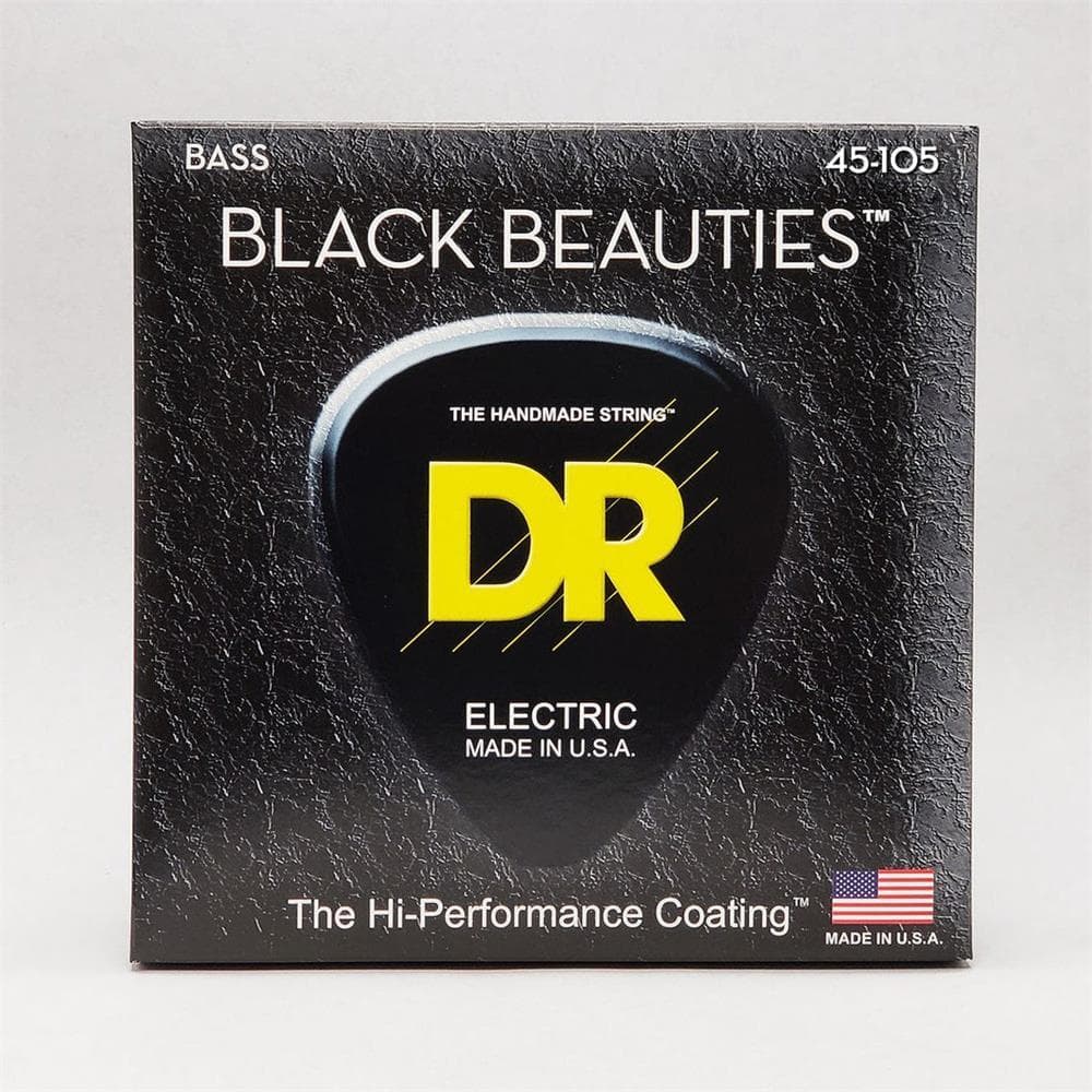 DR Dingrui BLACK BEAUTIES BLACK Beauty Cordas para baixo elétrico 4 5 6 cordas revestidas para baixo