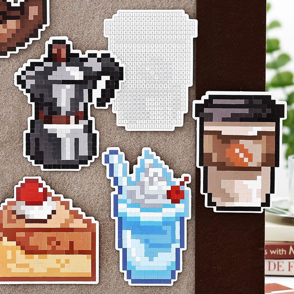 Pixel pintura feijão remendo adesivo menina artesanal diy brinquedo alfaiate-livre mosaico descompressão Mini feijão rem