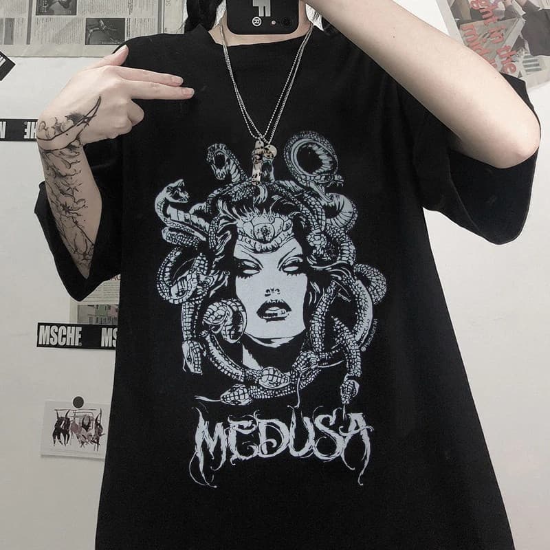 Camiseta Básica Algodão Medusa Streetwar  Unissex