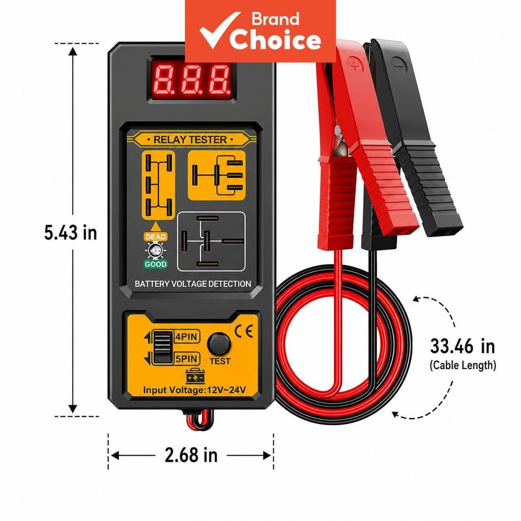 Cnb-808 Testador De Relé 12v 24v Carro Automotivo 4/5 Pinos Display LED Ferramenta De Diagnóstico