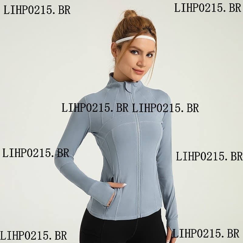 Jaqueta Feminina Com Zíper Para Ioga , Plus Size , Gola Alta , Elástica , Secagem Rápida , Treinamento Físico , Corrida