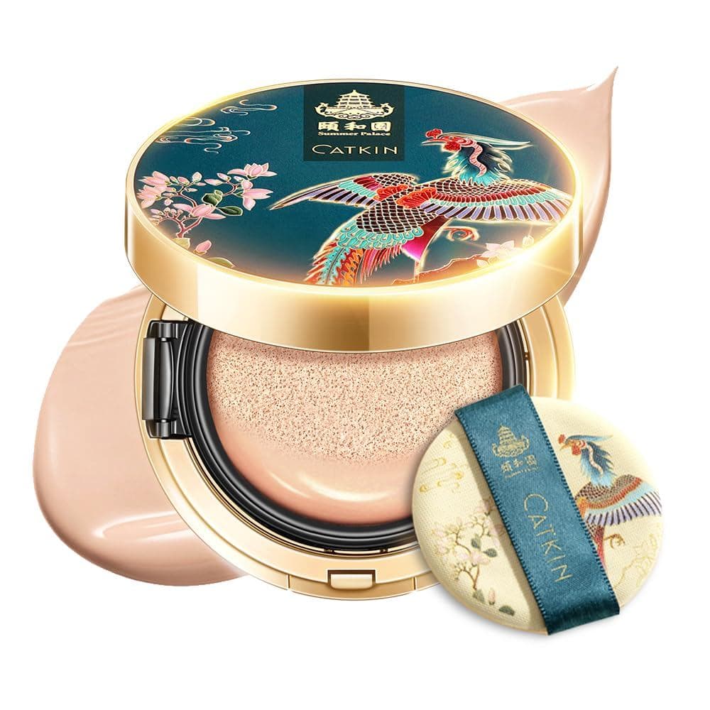 Base Líquida Cain Phoenix com Cobertura Ajustável e Sérum Anti-Envelhecimento, Acabamento Satinado Leve, Refil Incluído,