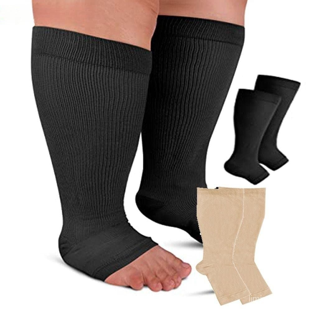 Meias Bariátricas EPOCHTB , Extra Largas E Elásticas Macias Fundidas Para Bota De Caminhada Opacas Na Altura Do Joelho
