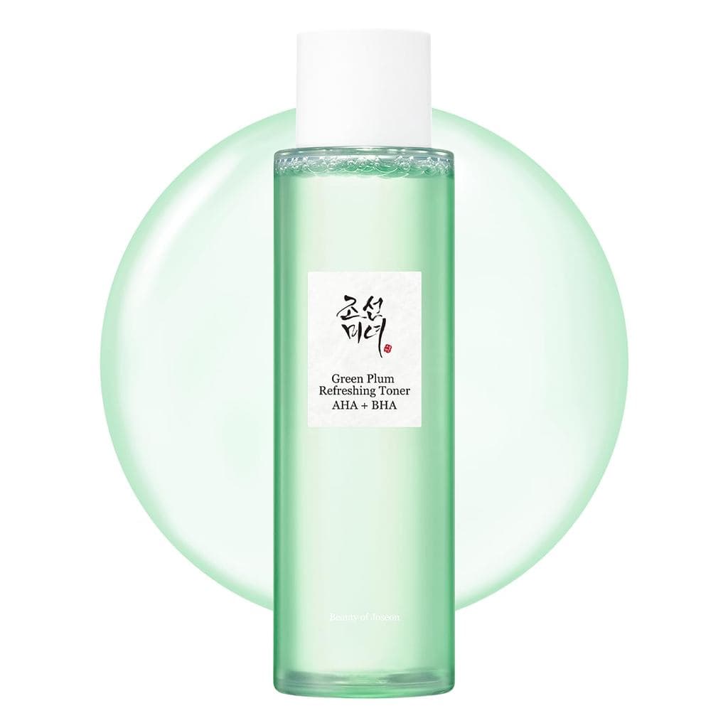 Tônico Facial Refrescante Beauty of Joseon Green Plum AHA BHA, Essência Hidratante com Ácido Salicílico para Esfoliação