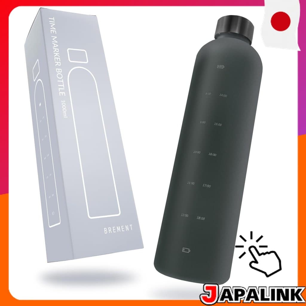 BREMENT Garrafa de Água Tritan BPA Free Preto - Hidratação Diária 【Direct from Japan】