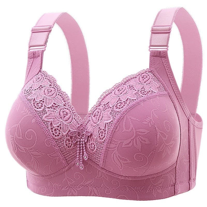 Novo Sutiã De Renda Feminino Peito Confortável E Respirável De Reforço Grande Básico Soutien