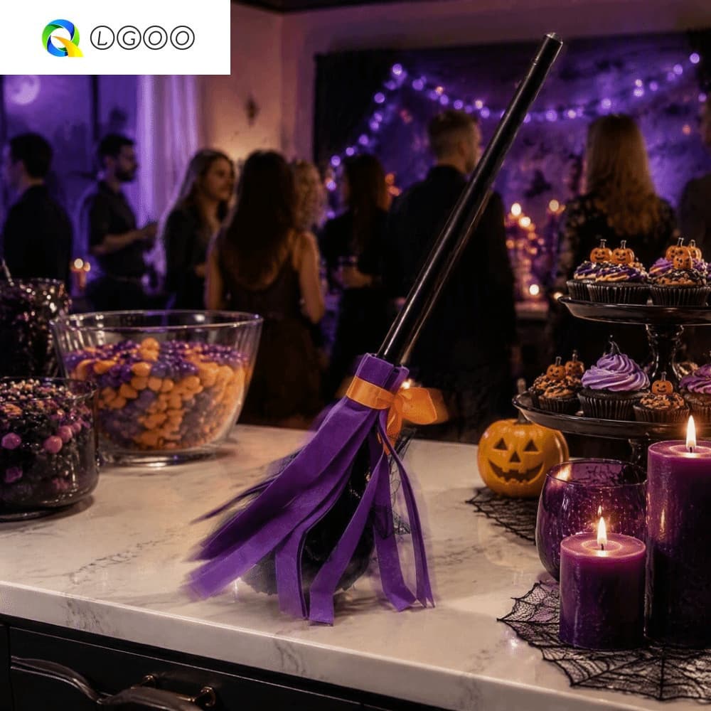 Vassoura De Bruxa LGOO Halloween , Móvel Flutuante Giratória Elétrica , Ativada Por Som