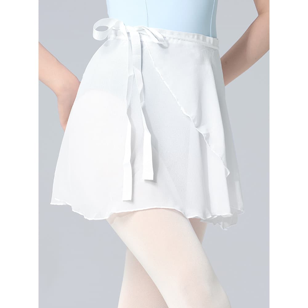 Saia feminina, saia curta de peça única, saia de chiffon para ballet adulto, saia de tule para dança, ginástica, treino