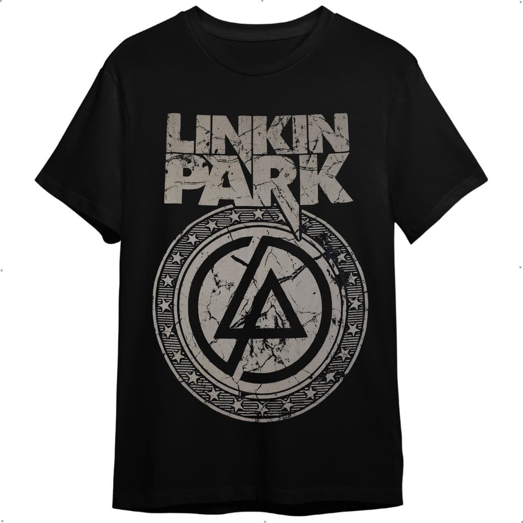 Camiseta Linkin Park Ii Preta Unissex Adulto Banda De Rock