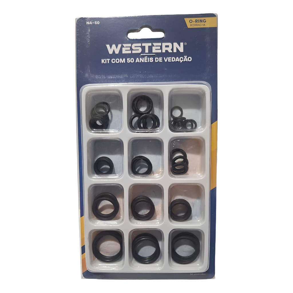 Kit Anéis de Vedação O-Ring Arruelas de Borracha NBR c/ 50 Peças – Vedação Automotiva e Hidráulica
