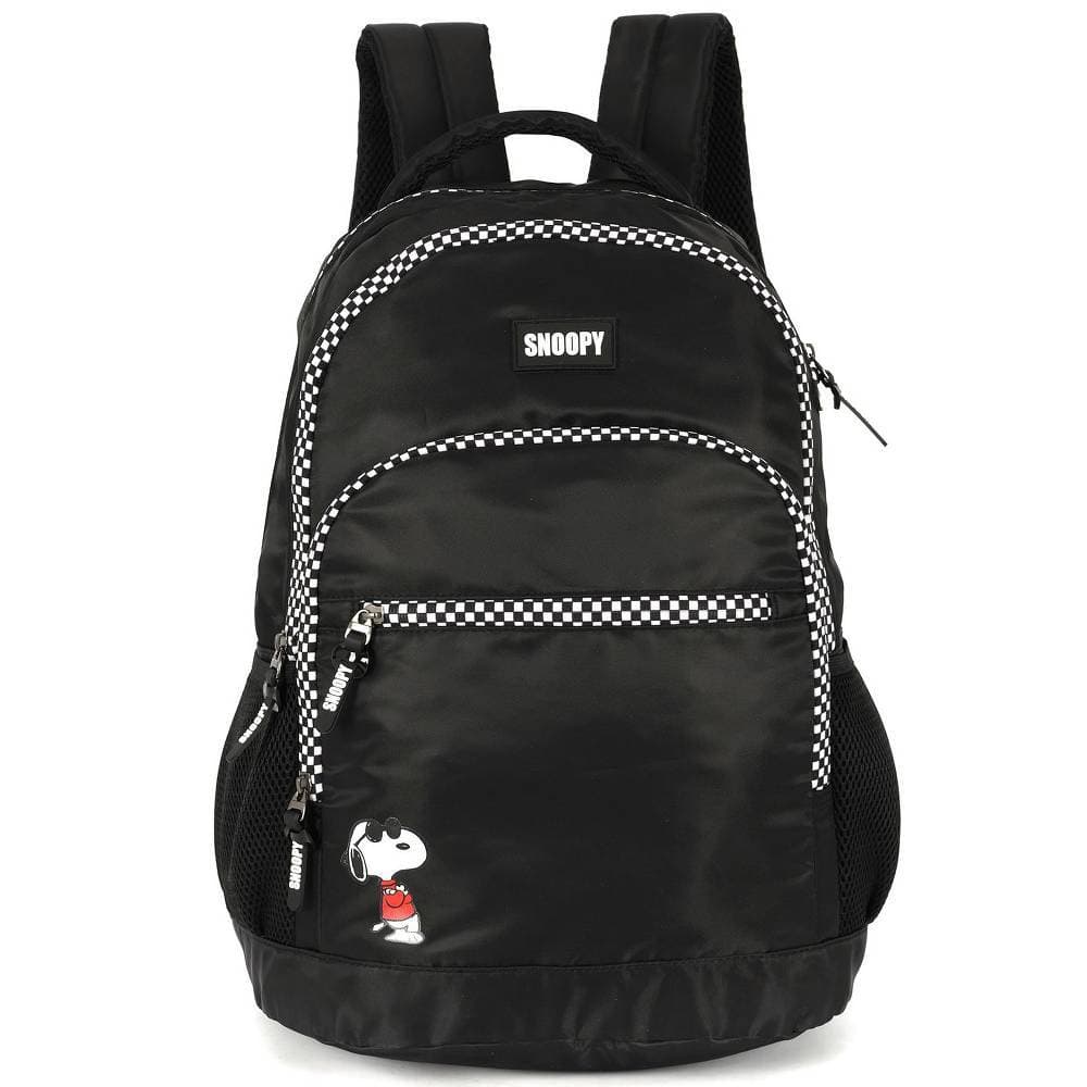 Mochila de Costas Juvenil Snoopy Preto de Oculos G Luxcel