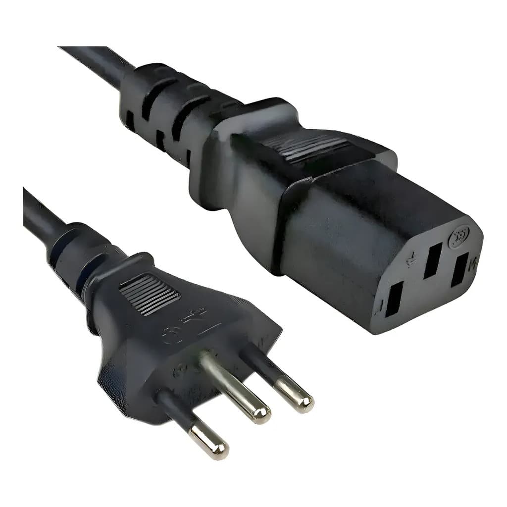Cabo De Força Energia Tripolar 1,5m Para Fonte Monitor Pc
