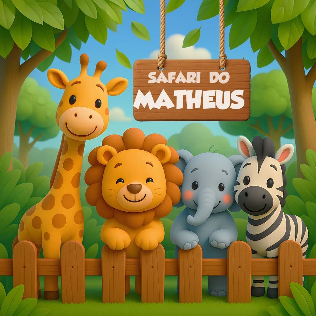Papel de Parede do Safari infantil