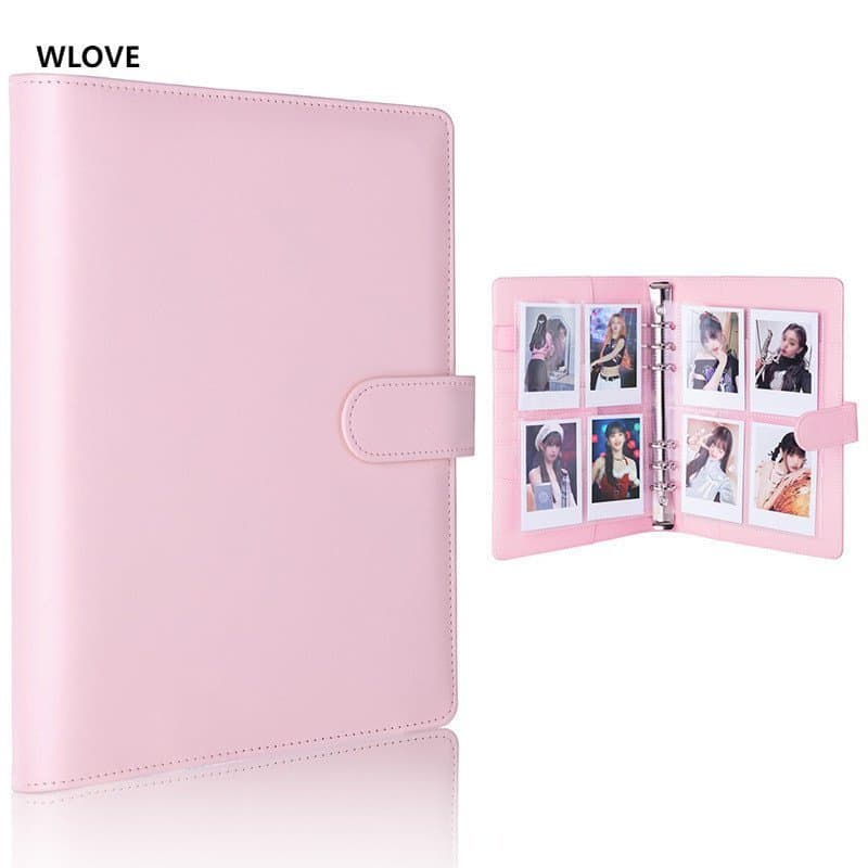 Pasta De Cartão Fotográfico A5 Kpop Com 25 Pacotes De Páginas De 4 Bolsos , Álbum Coletor A5 De 6 Anéis 200 Compartiment