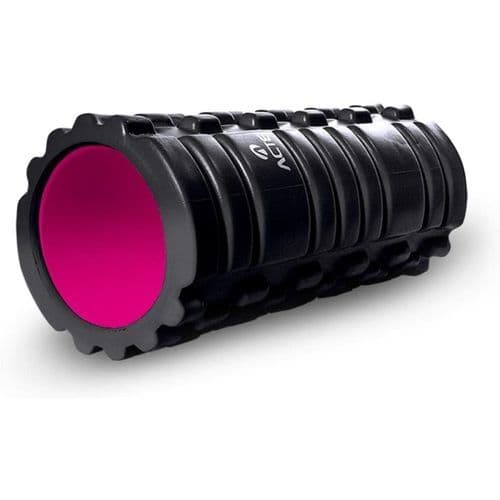 Rolo Liberação Miofascial Alívio Muscular Massagem Recuperação Preto Rosa