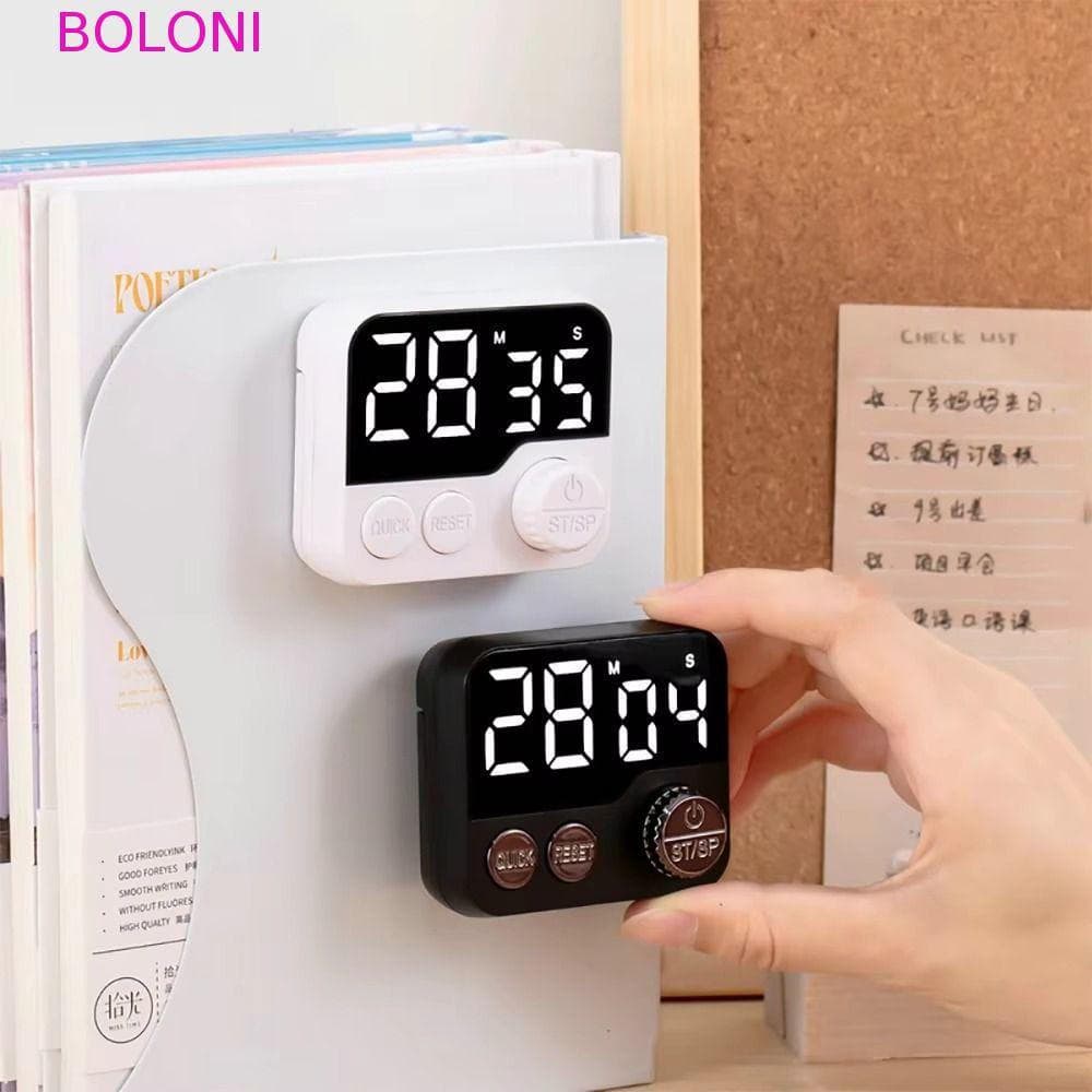 Temporizador Digital De Cozinha BOLONI , De Cozimento LED Silencioso Contagem Regressiva Rotativo Com Display