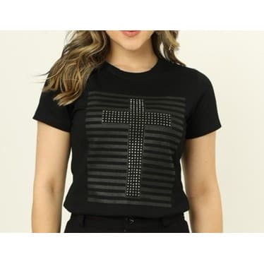 Camiseta Cruz 100% Algodão Envio imediato
