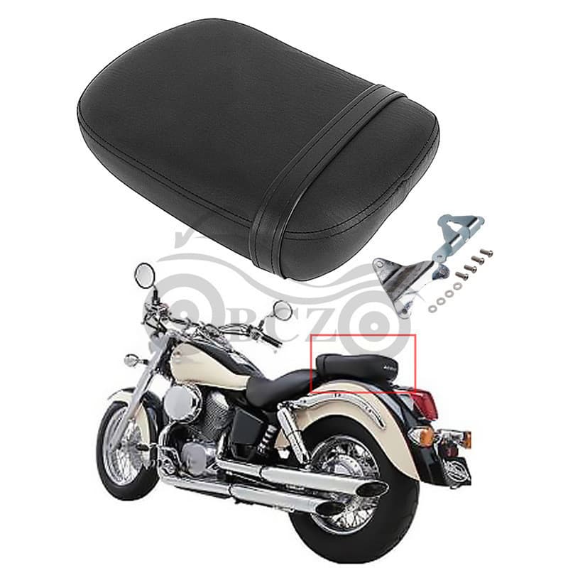 Adequado para Shadu 98-19 VT750 almofada do assento traseiro da motocicleta modificado almofada de assento de couro saco