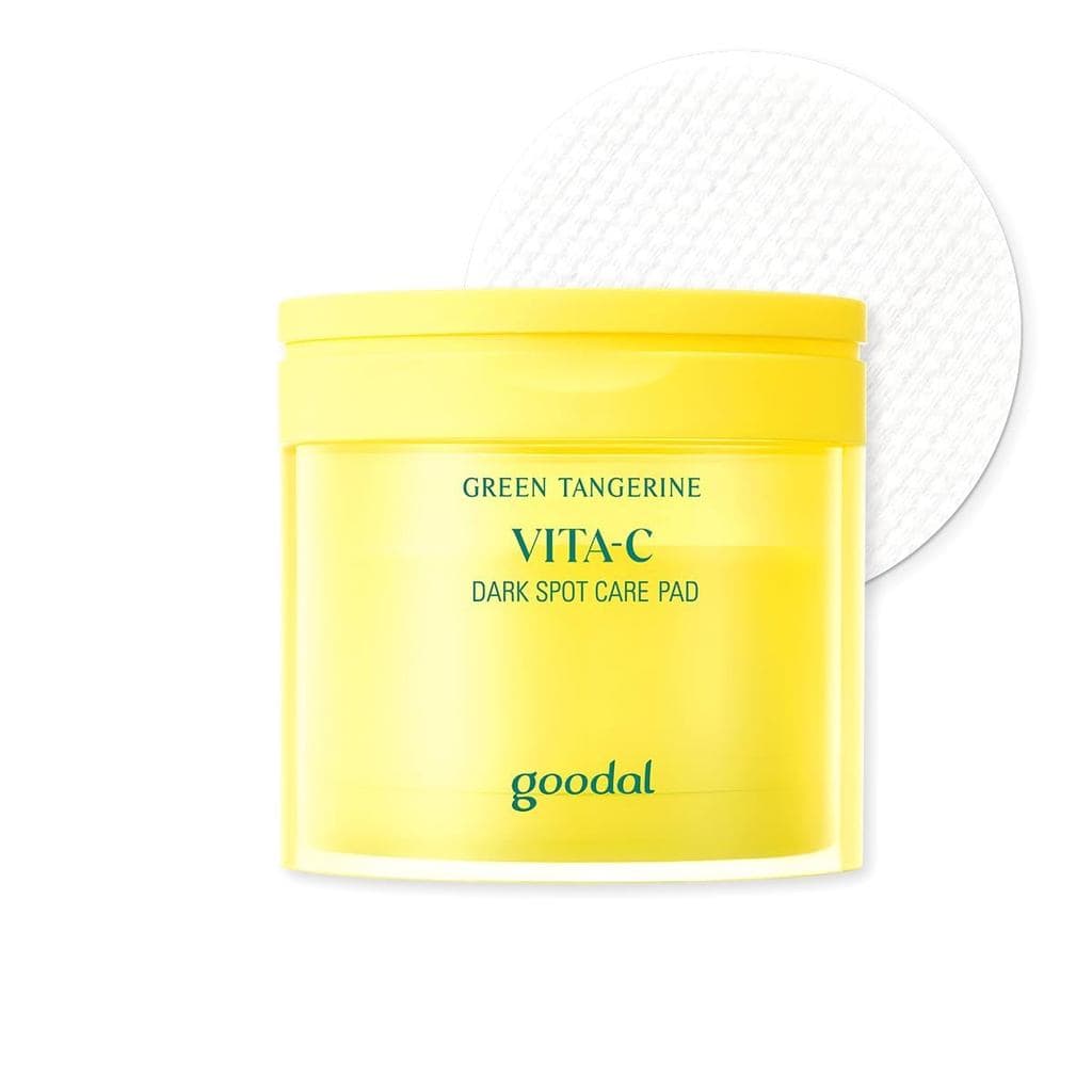 GOODAL Green Tangerine Vita C Toner Pads, Cuidados com a Pele Coreana, K-Beauty, Pele de Vidro, 70 Folhas WPJQ