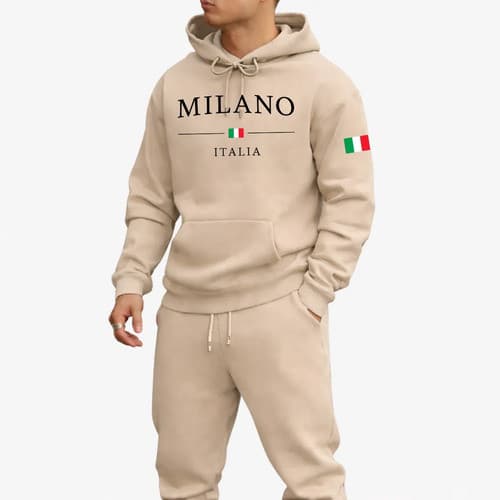 Moletom Milano  Capuz Ajustável Inverno 100% Algodão Alta qualidade 100% Algodão Alta Qualidade