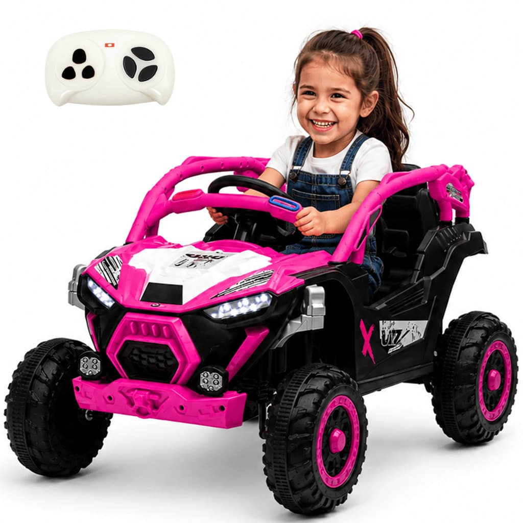 Quadriciclo Eletrico Infantil Zippy Utv Adventure Rosa 12V Controle