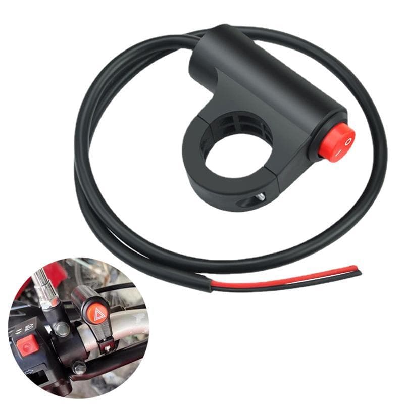 Interruptor De Luz De Perigo Para Motocicleta , Botão , Veículo Elétrico , Flash Duplo , Aviso De Lâmpada De Emergência