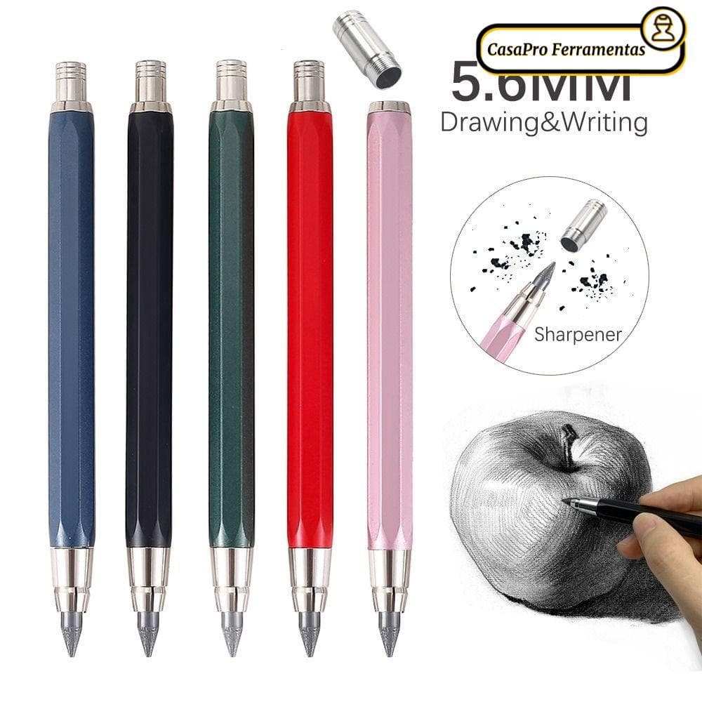 SUNSHINY Lápis Mecânico , Metal Com Apontador De Automático , Ferramenta De Escrita De Desenho Móvel