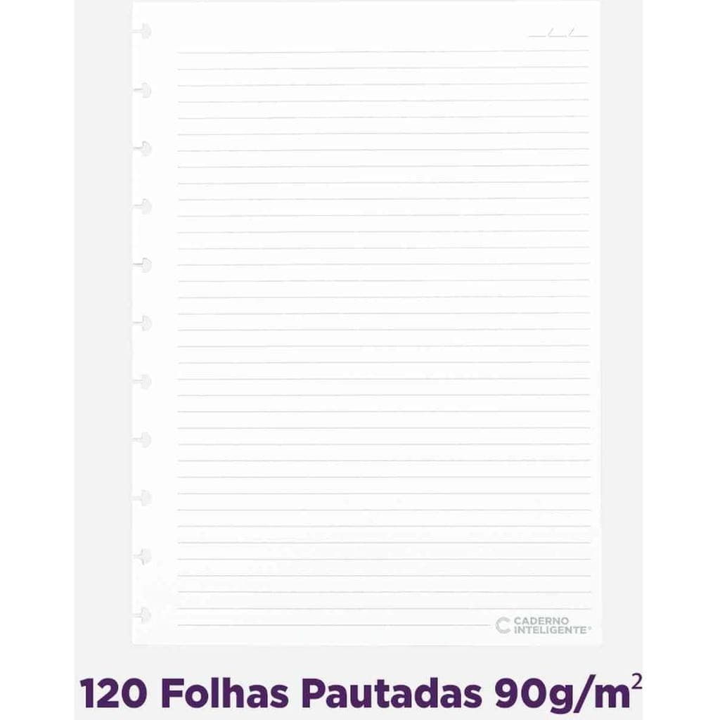 Caderno Inteligente, Grande, Guava, 10 matérias, 140 Folhas