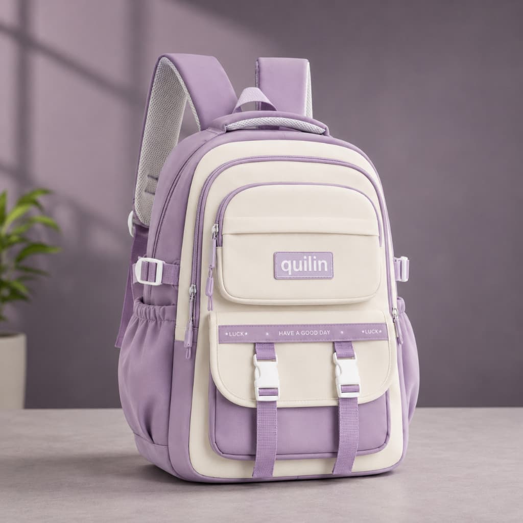 Mochila Bolsa Resistente Media Feminina  Escolar-Trabalho-Viagem Impermeavel