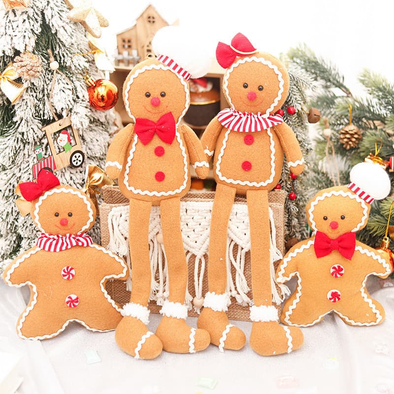 Natal Gingerbread Man Decorações De Presente De Bonecos